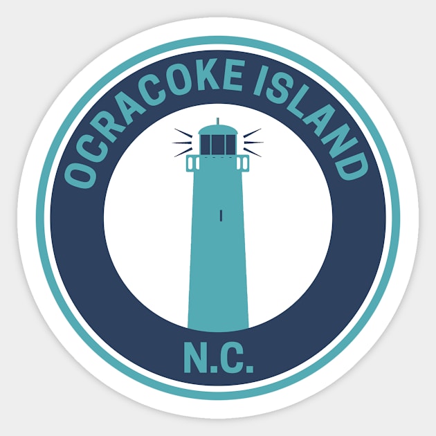 Ocracoke Island North Carolina Sticker by fearcity